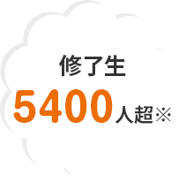 修了生5400人超※