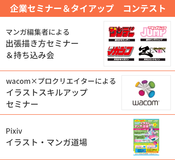 企業セミナー＆タイアップ　コンテスト